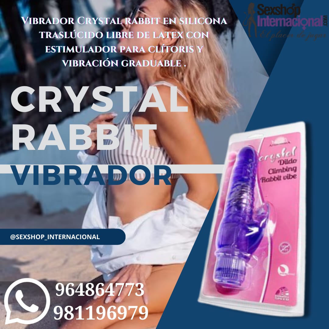 VIBRADOR SOFISTICADO-CRYSTAL JELLY-DOBLE ESTIMULACION-SEXSHOP LIMA 981196979 